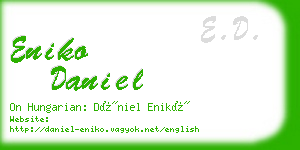 eniko daniel business card